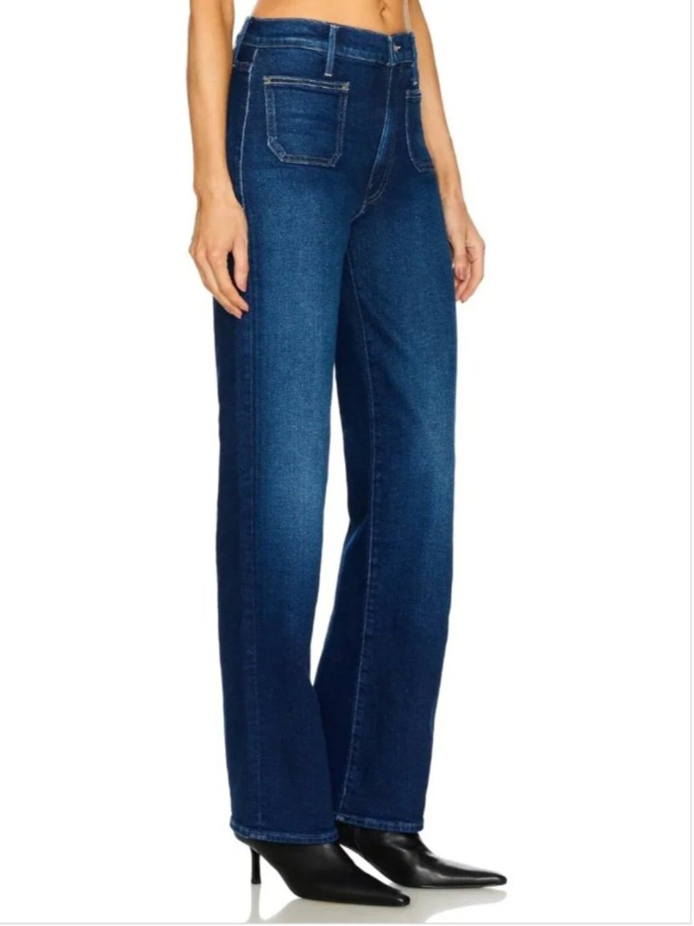 MOTHER The Patch Pocket Rambler Zip Sneak Jeans Size 28